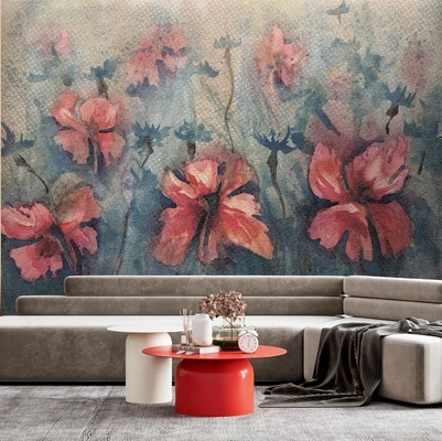 Carta da parati Papaveri di Instabilelab