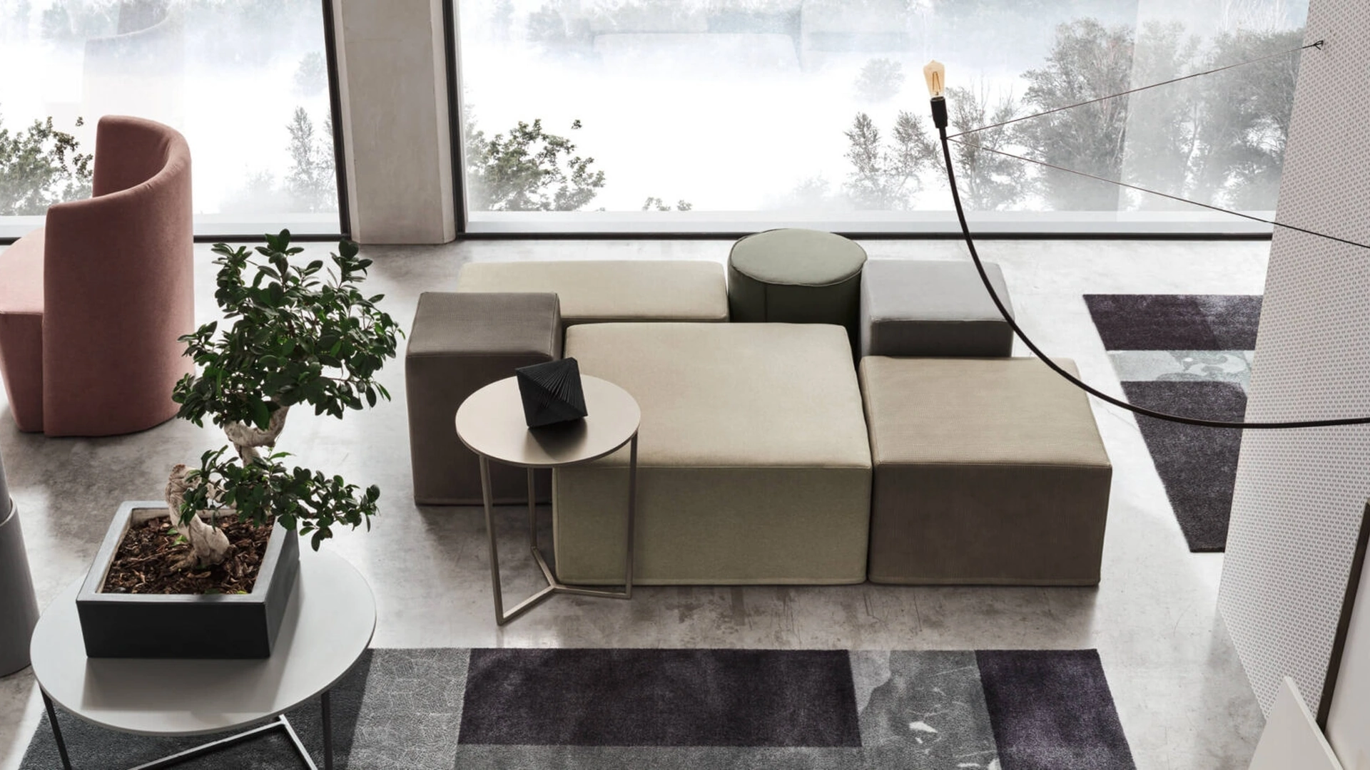 Pouf quadrato Dado di Maronese