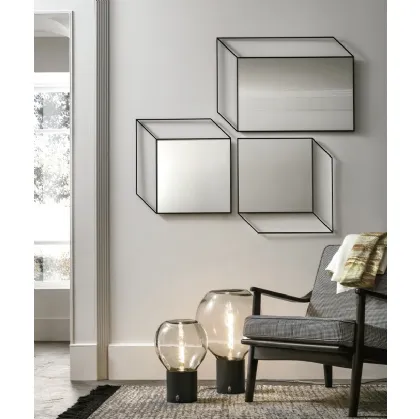 Specchi Sguardo con cornice in metallo di Target Point