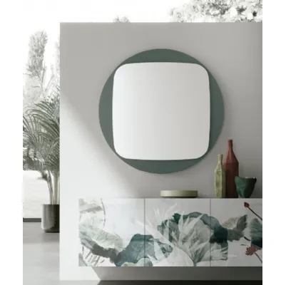 Specchio Space con cornice in vetro di Target Point