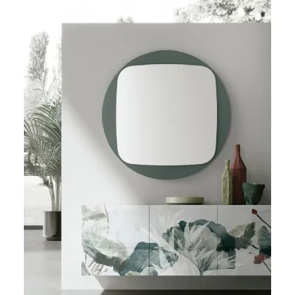 Specchio Space con cornice in vetro di Target Point