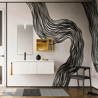 Mobile da Bagno Decor Graphic white di Arbi