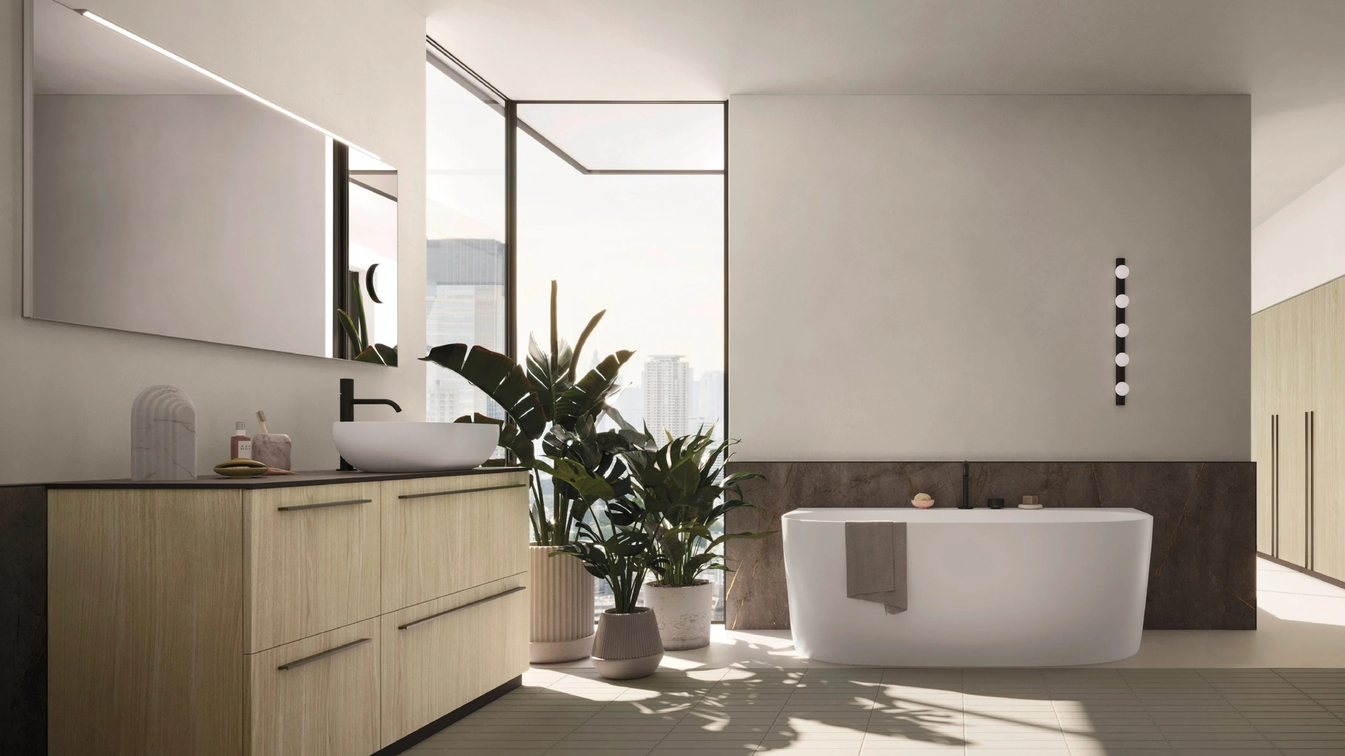 Mobile da Bagno a terra Ho-me plus liscio 43 di Arbi