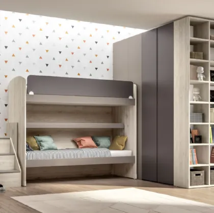 Camera moderna con letto a castello Room 162 di Zg Mobili