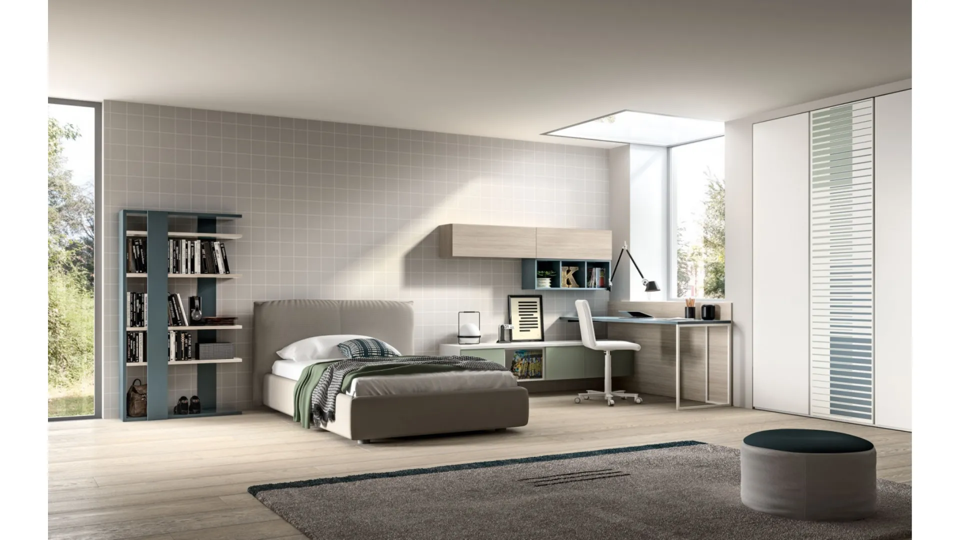 Cameretta per ragazzi Room 101 di Zg Mobili