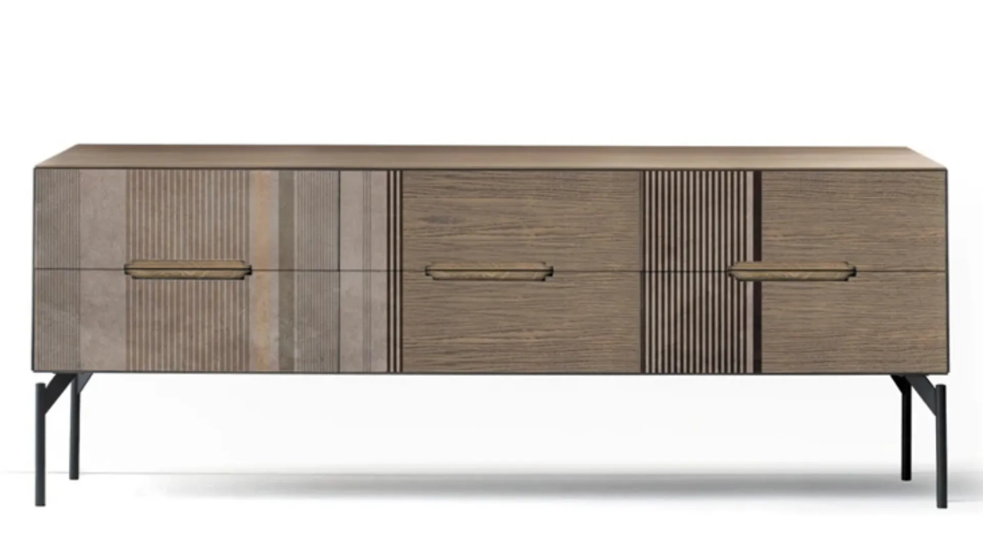 Comò Icon's 102 New Decò V02 in legno con stampa decorativa di Devina Nais