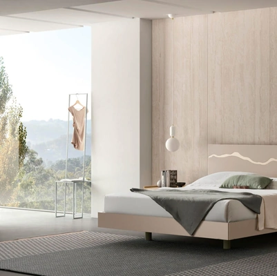 Letto Flash con testiera di Maronese