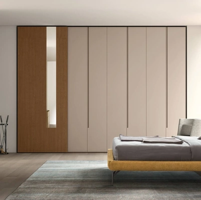 Letto in tessuto imbottito Henry di Maronese