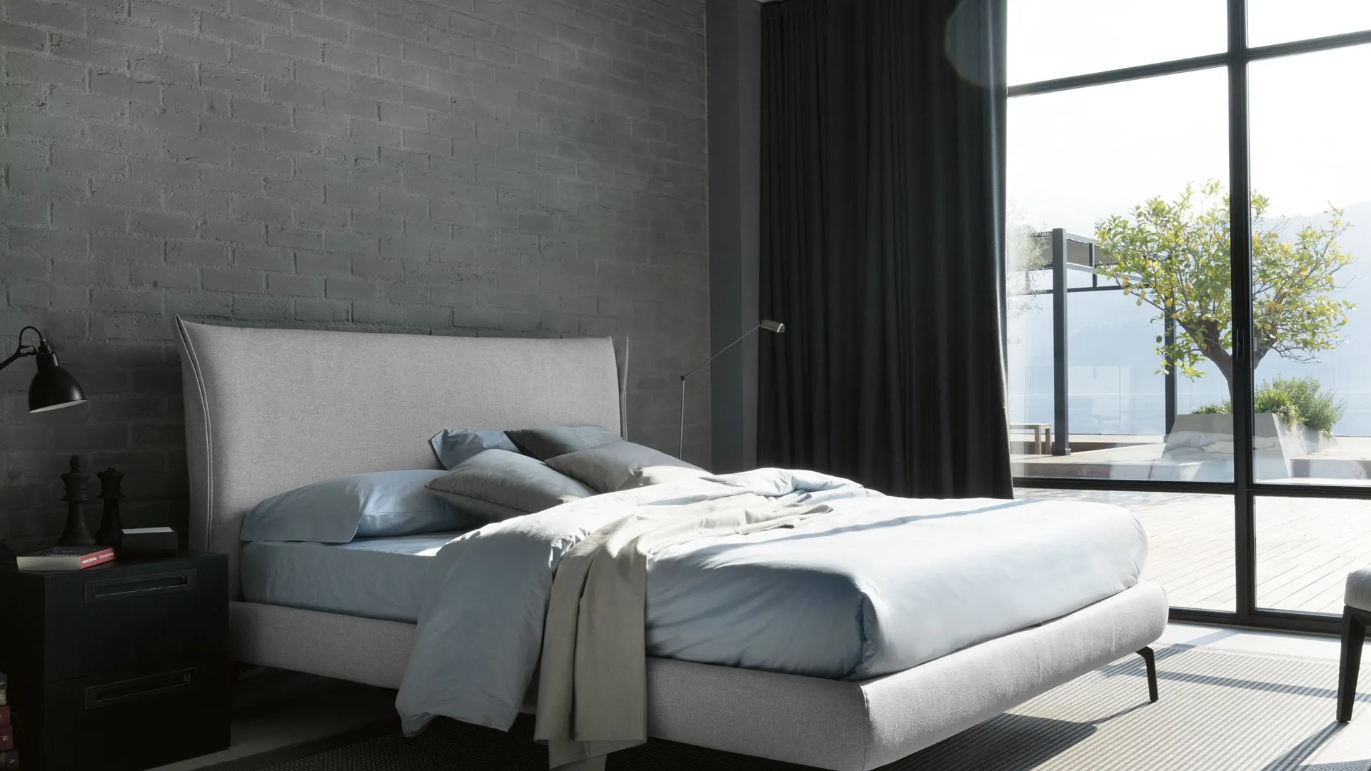 Letto moderno Osaka di Noctis