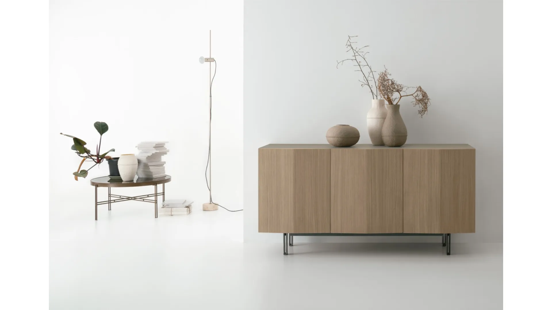 Madia Demetra 180 in laminato effetto legno di Target Point