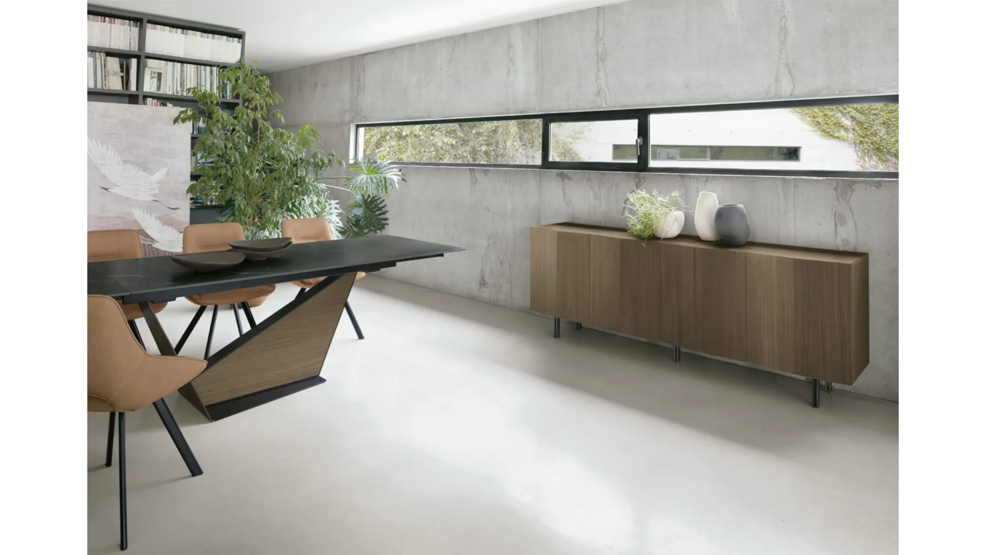 Madia Demetra 220 in laminato effetto legno di Target Point