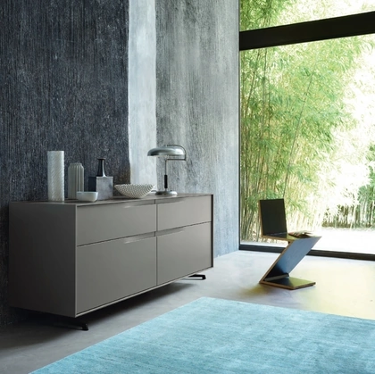 Madia Vela 01 in laccato Ardesia di Sangiacomo