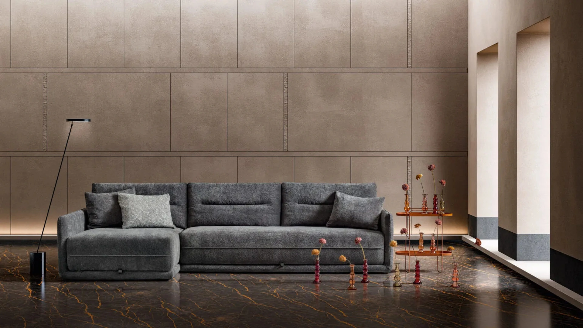 Divano Letto trasformabile Clock di Samoa