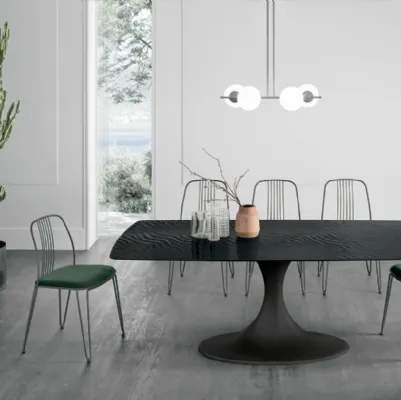 Tavolo Calice con top in vetro Target Point