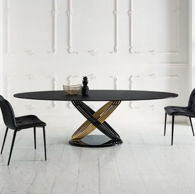 Tavolo Fusion in Cristallo di Bontempi