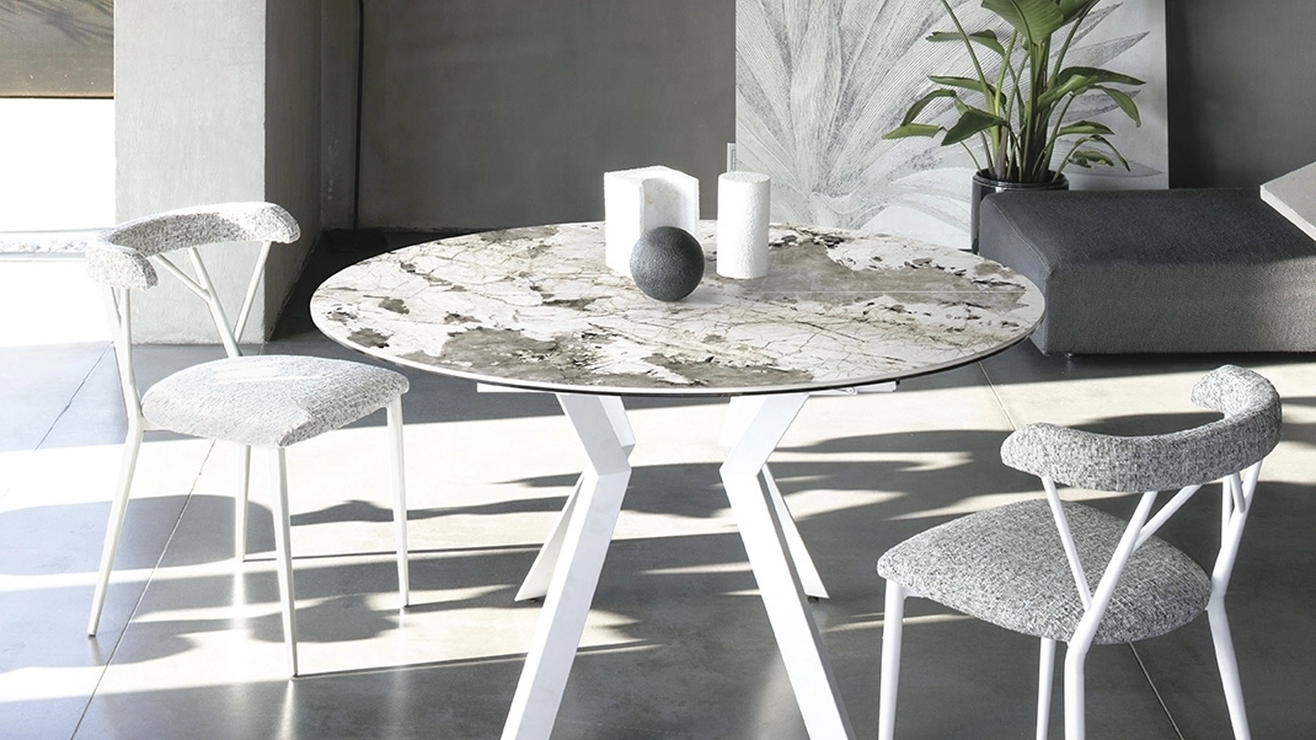 Tavolo in ceramica Zoe Round di Sedit