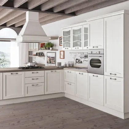 Cucina Classica Aurea con penisola di Creo