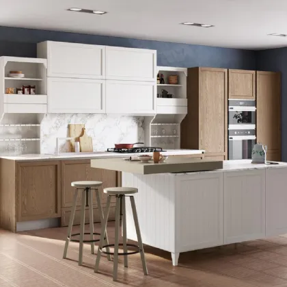 Cucina Classica Contempo con isola in legno di Creo