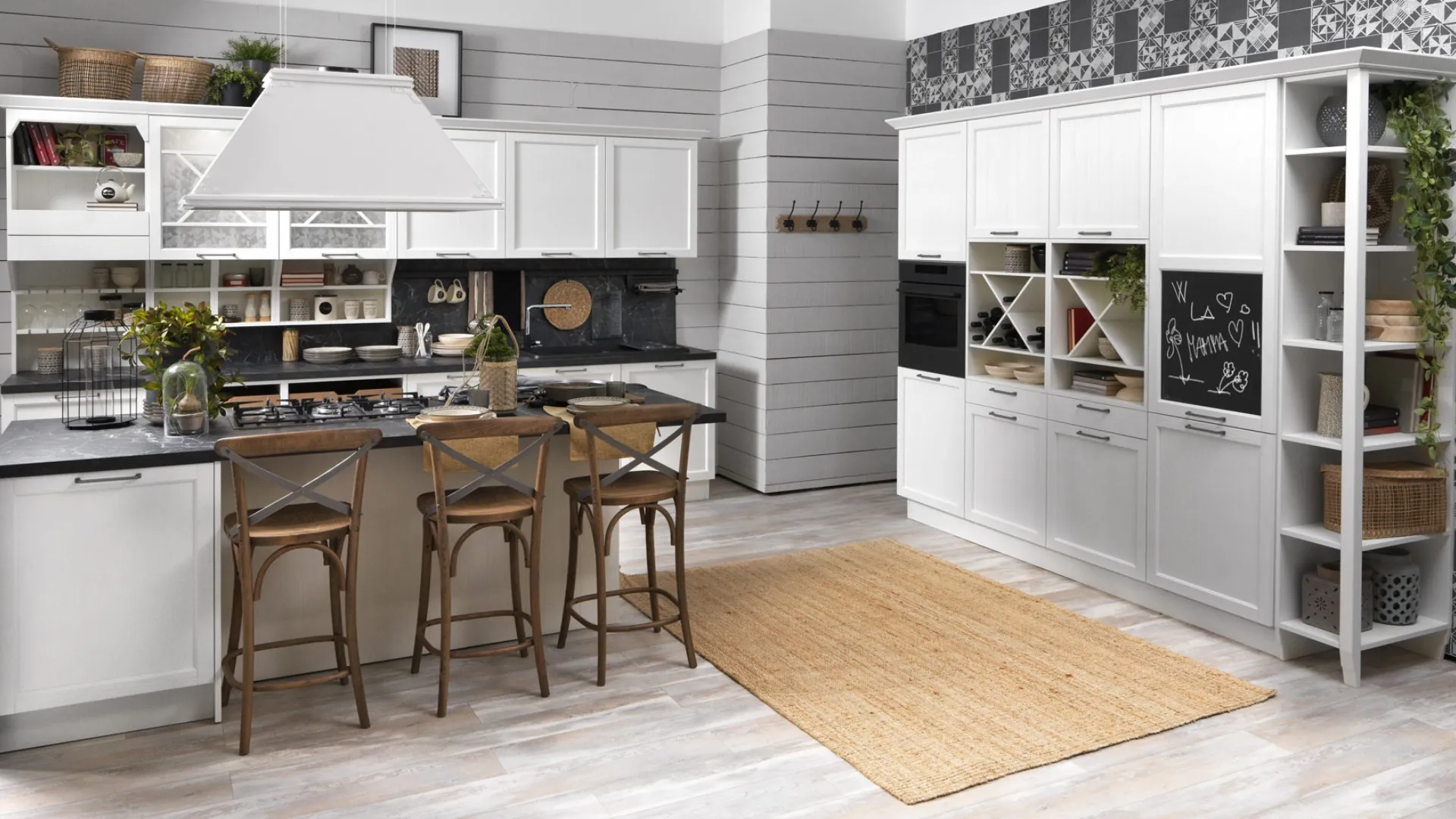 Cucina Classica Contempo con isola di Creo