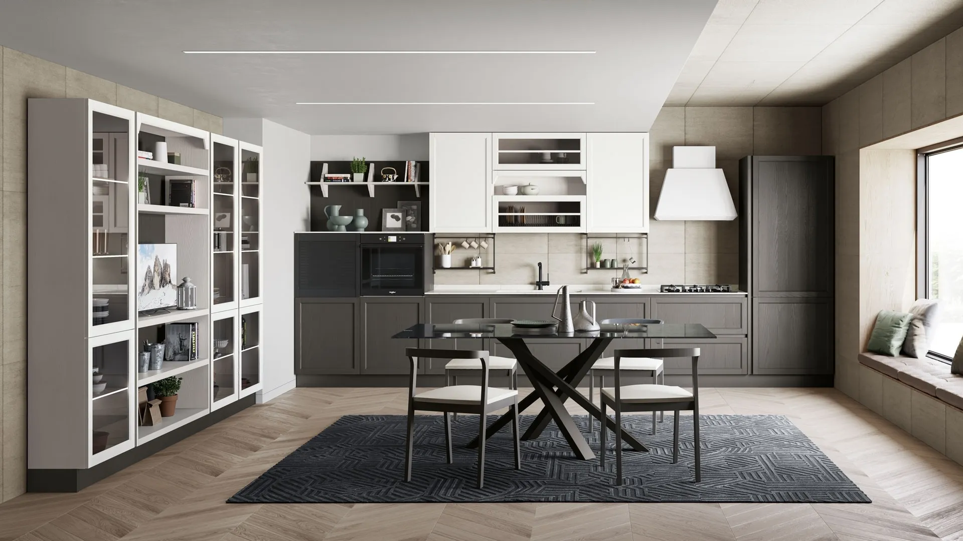 Cucina Classica Contempo lineare di Creo