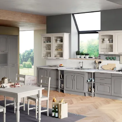 Cucina Classica Grace angolare in legno laccato di Creo
