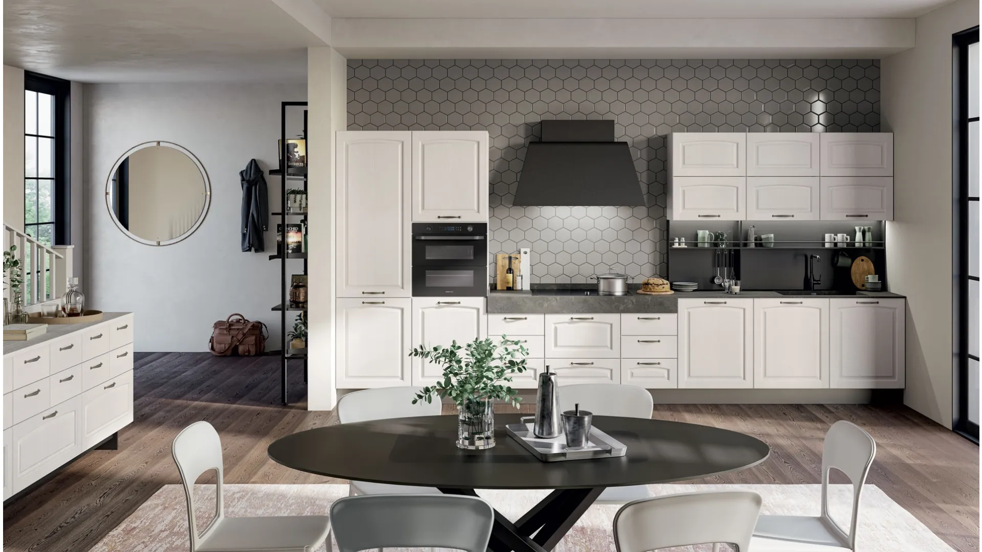Cucina Classica Grace lineare di Creo