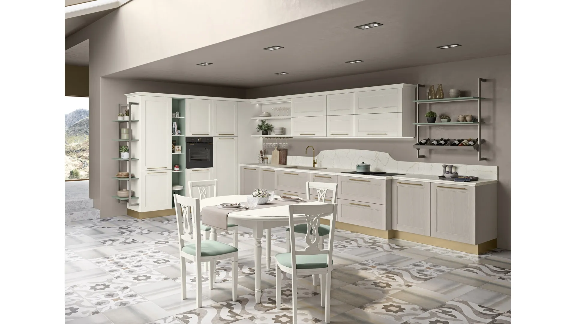 Cucina Classica Iris angolare di Creo