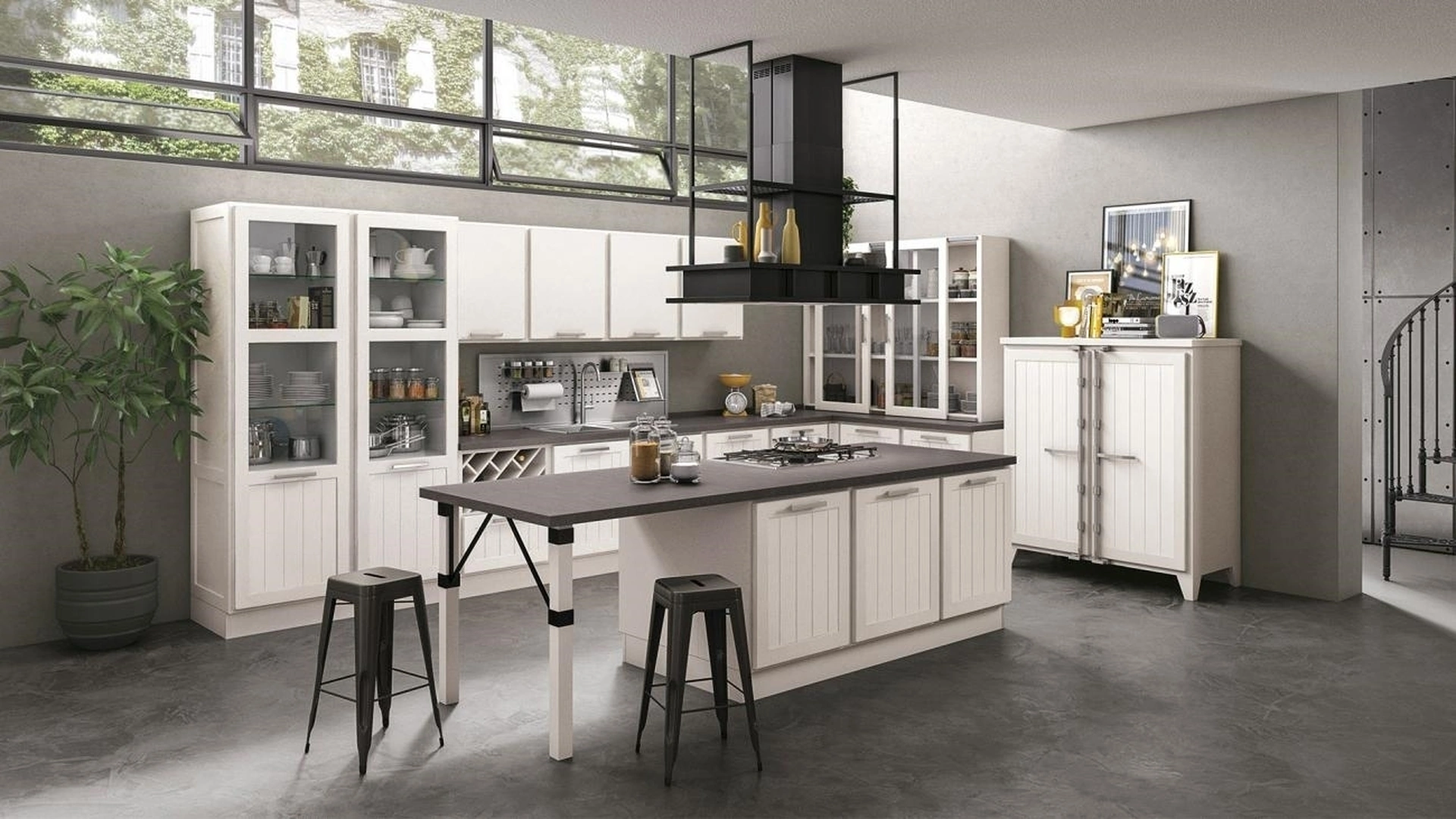 Cucina Classica con isola Provenza 04 di Lube