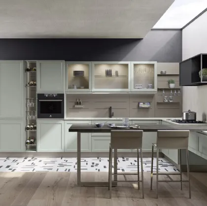 Cucina Classica Selma con penisola di Creo