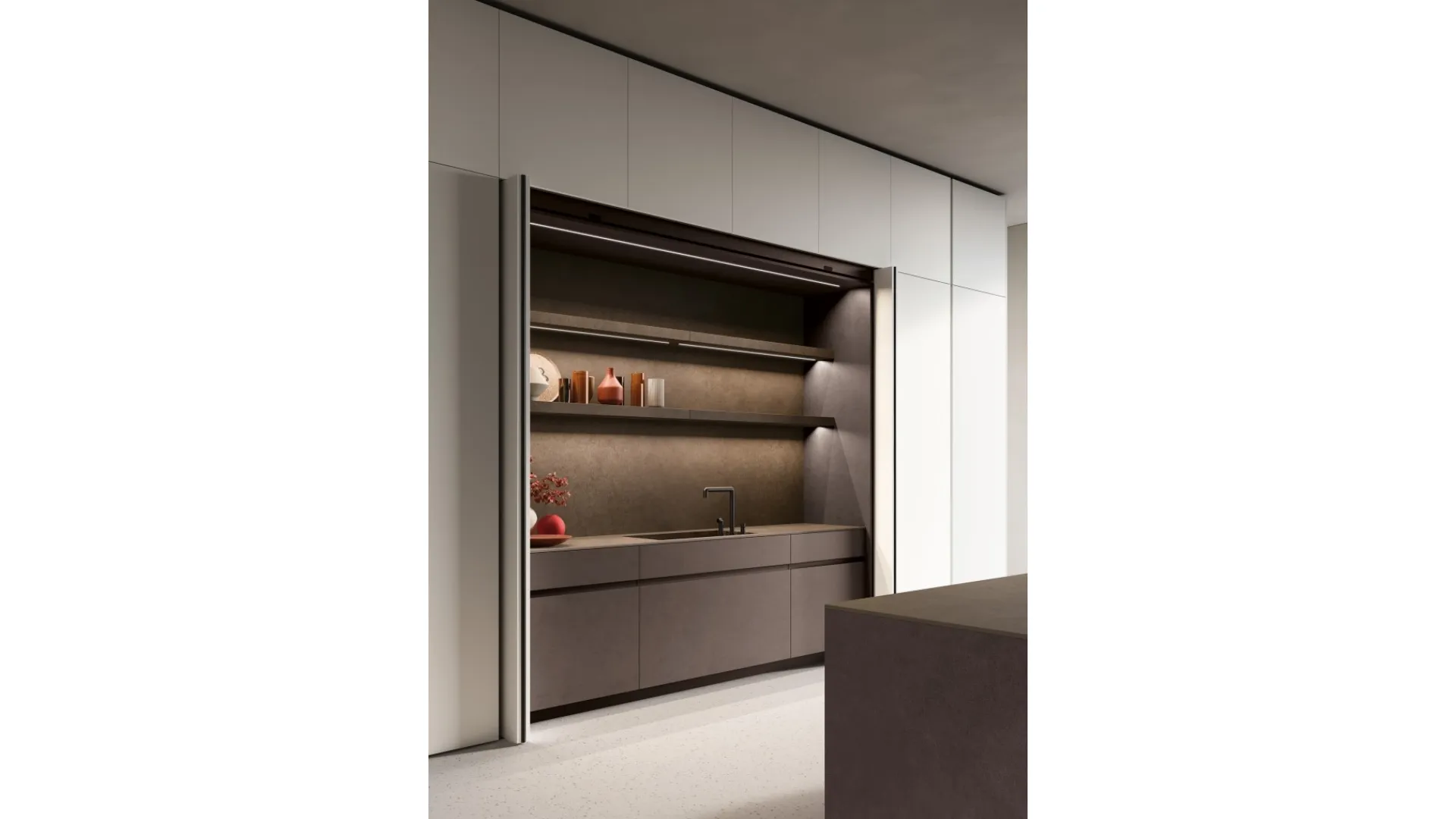 Cucina Design lineare Lain Project 3 di Euromobil