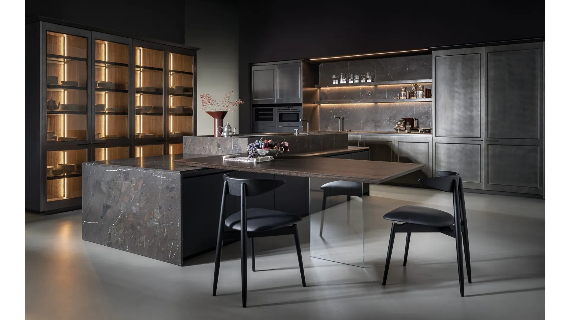 Cucina Design con isola Telero Project 2 di Euromobil
