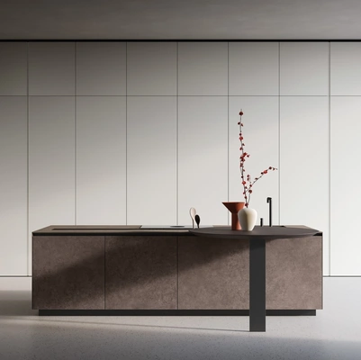 Cucina Design con isola Telero Project 3 di Euromobil