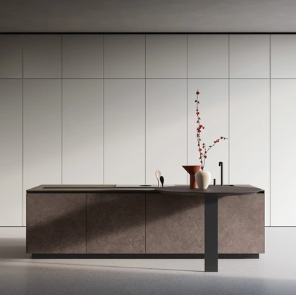 Cucina Design con isola Telero Project 3 di Euromobil