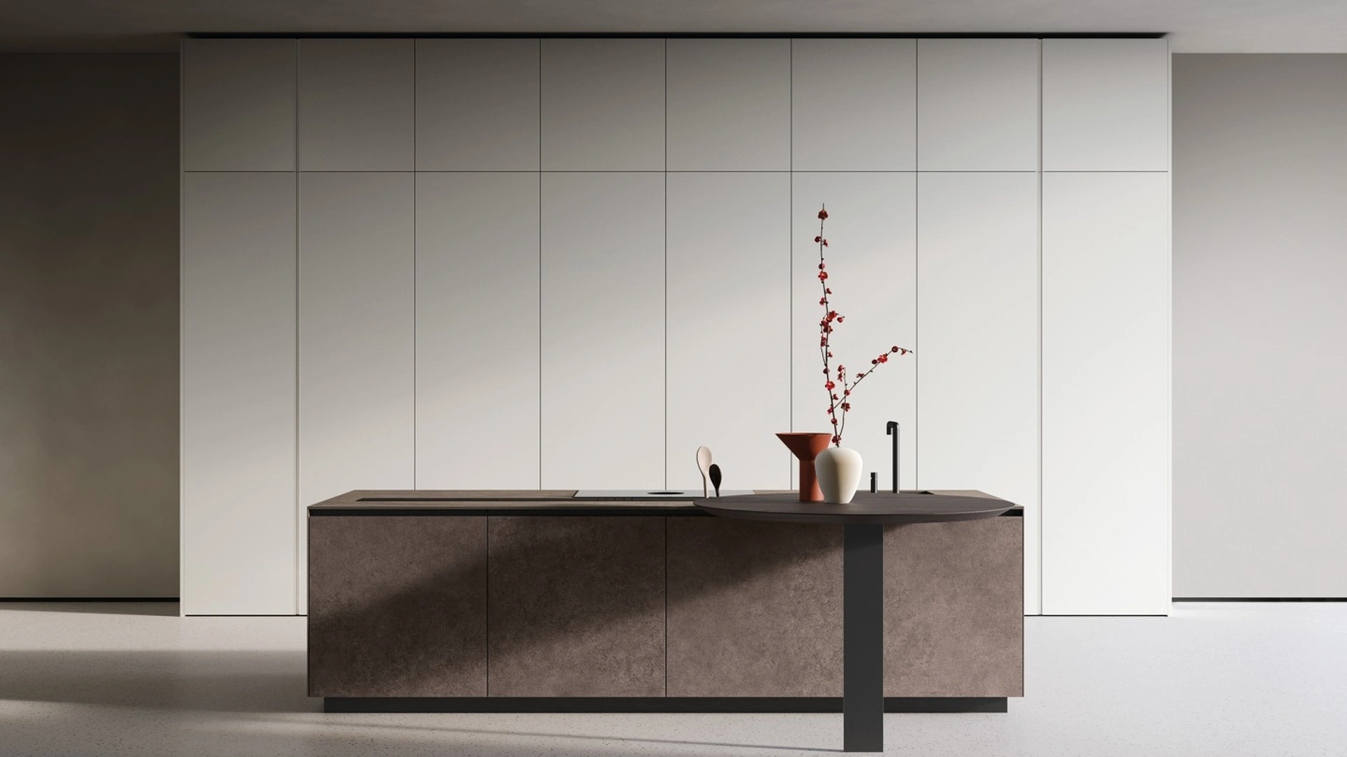 Cucina Design con isola Telero Project 3 di Euromobil