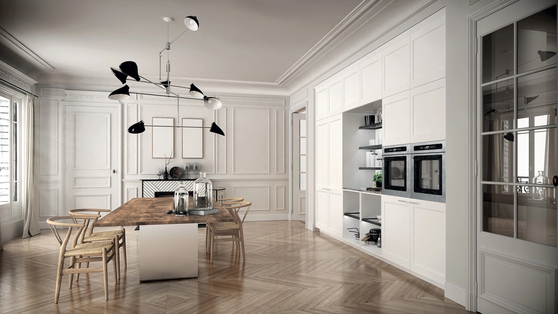 Cucina Design ad angolo Filò Project 3 di Euromobil