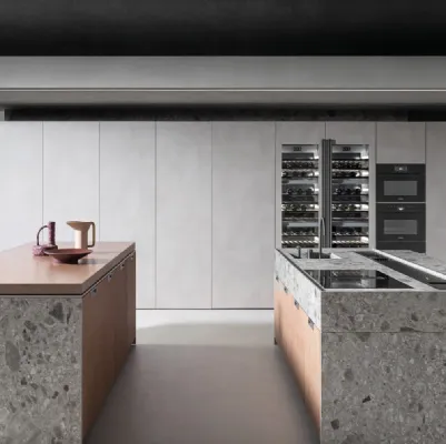Cucina Design con doppia isola Lain Project 2 di Euromobil