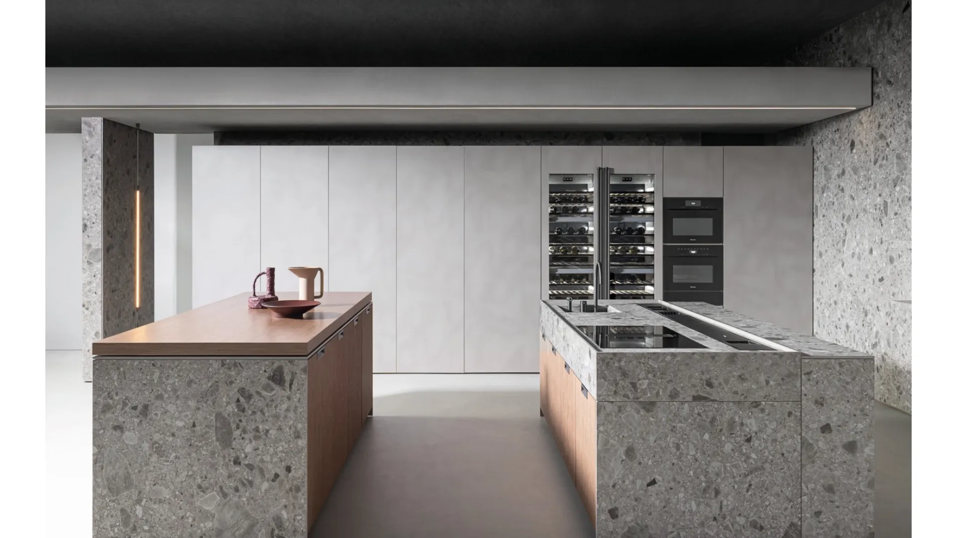 Cucina Design con doppia isola Lain Project 2 di Euromobil
