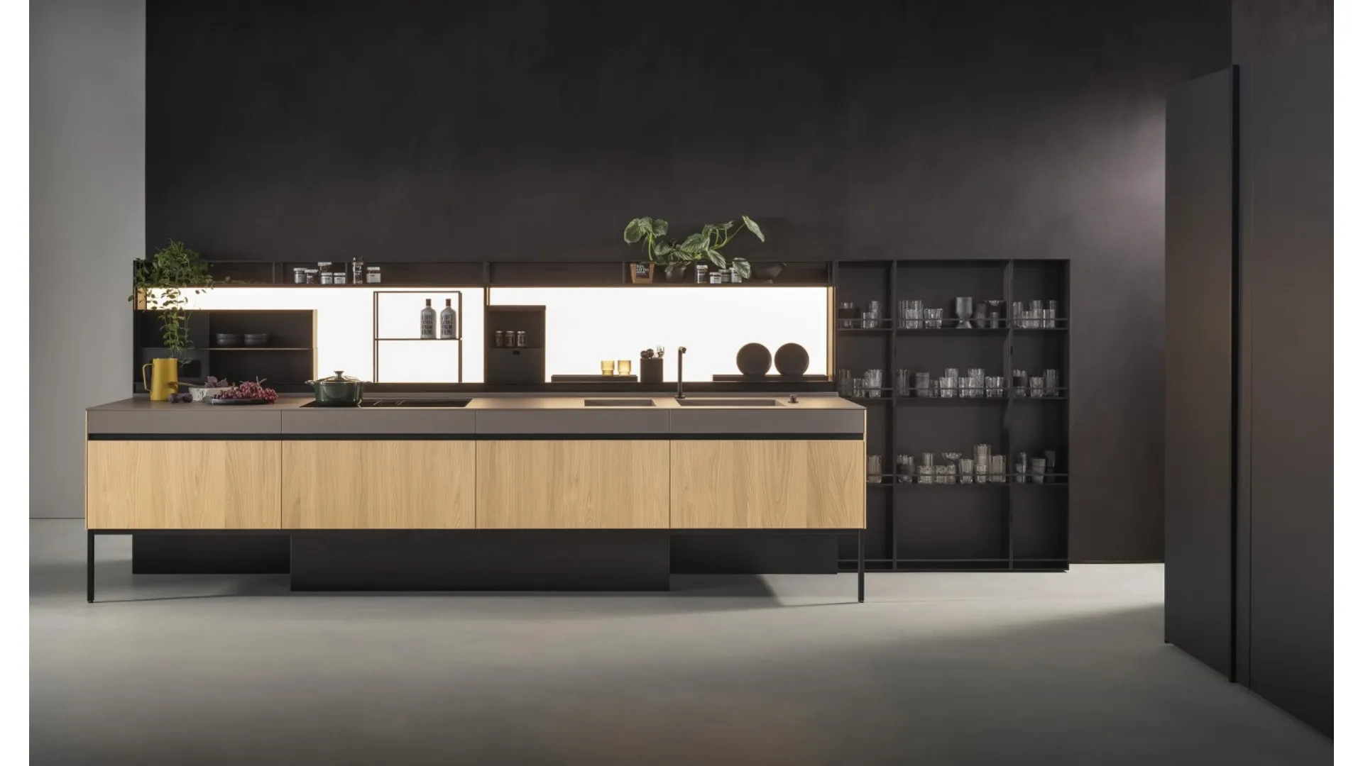 Cucina Design lineare Sei Project 4 di Euromobil