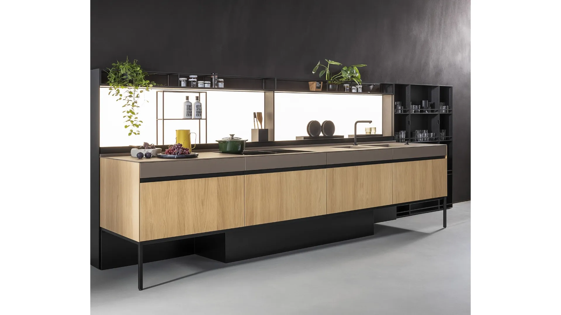 Cucina Design lineare Sei Project 4 di Euromobil