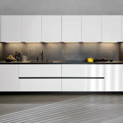 Cucina Design angolare Telero Project 8 di Euromobil