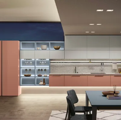 Cucina Moderna Color Lab lineare di Creo