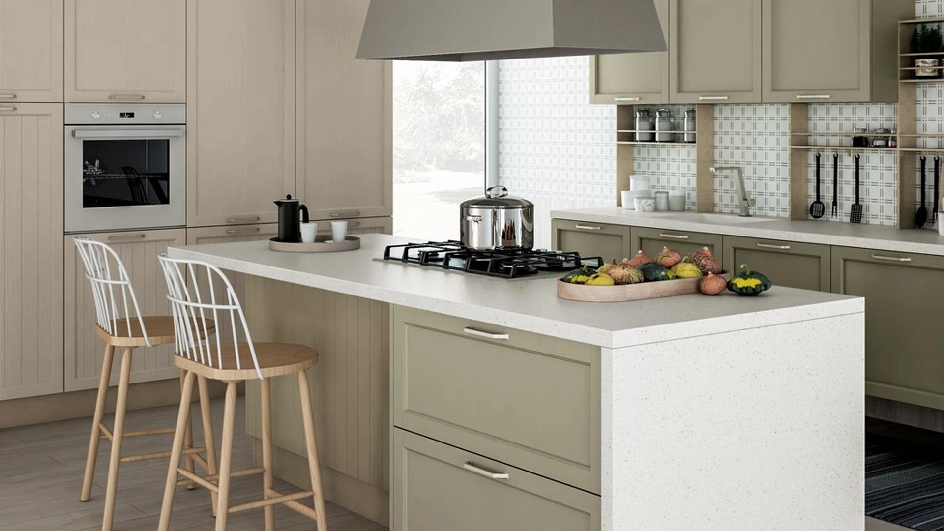 Cucina Moderna Contempo con isola di Creo