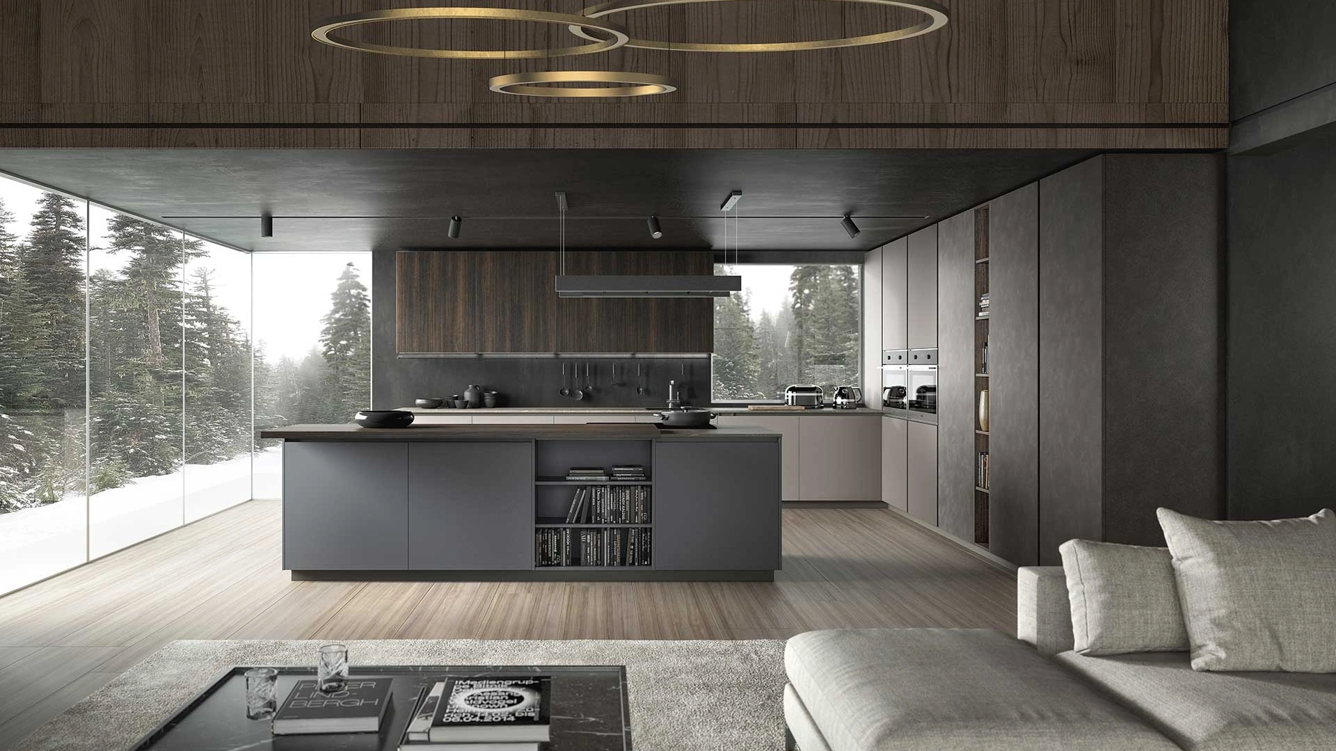 Cucina Moderna con isola Ventidue & XL 10 di GM Cucine