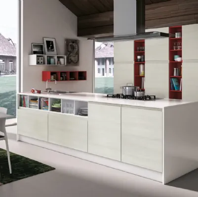 Cucina Moderna Jey Feel con isola di Creo