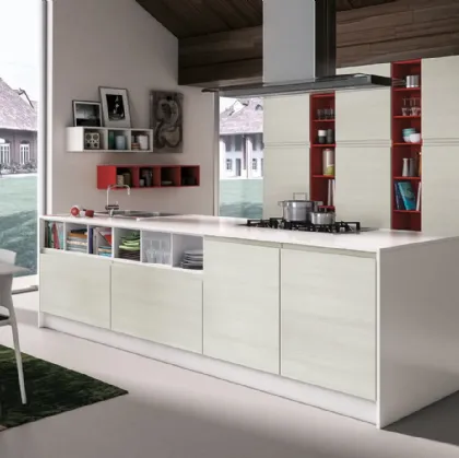 Cucina Moderna Jey Feel con isola di Creo