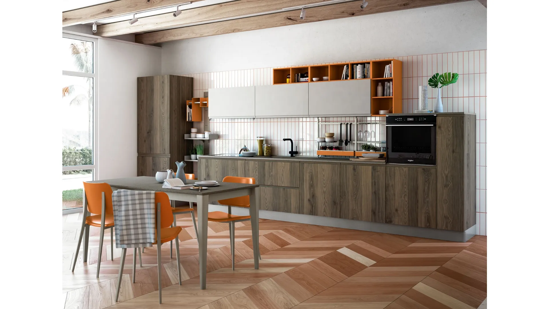 Cucina Moderna Jey Feel lineare di Creo