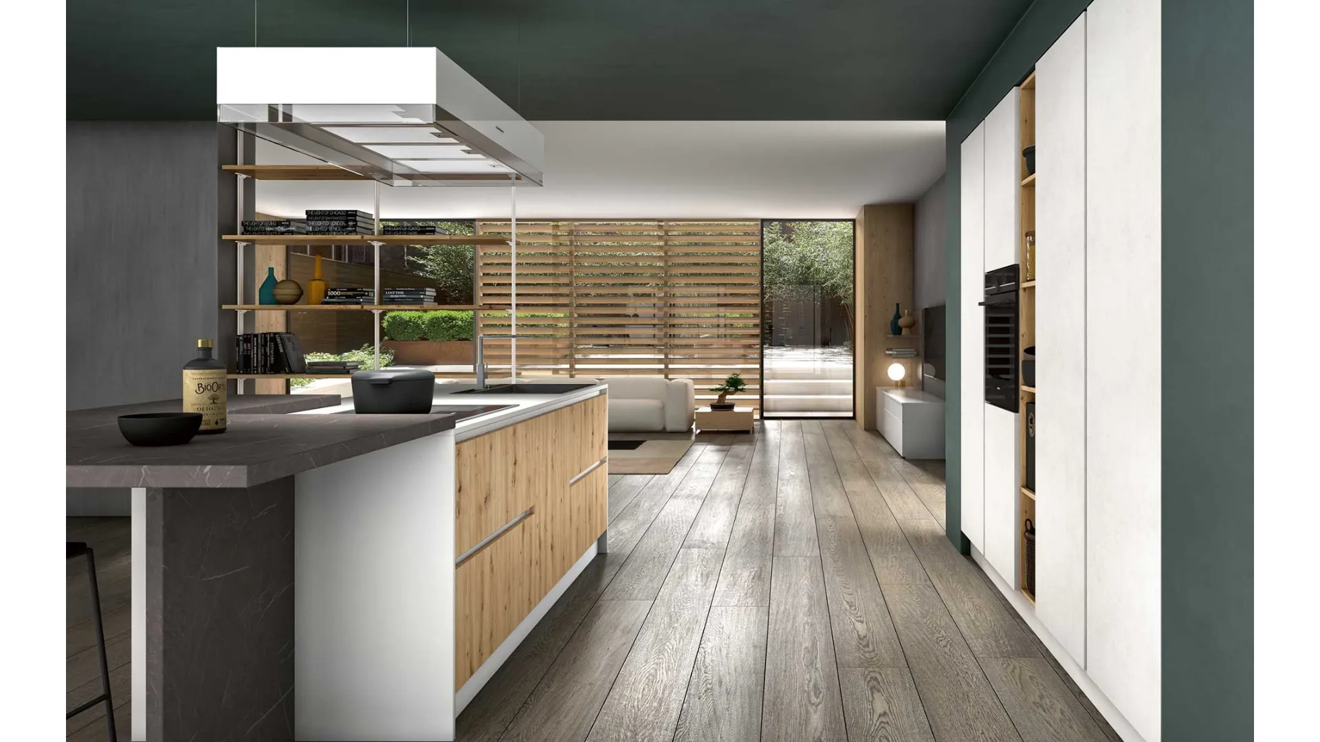 Cucina Moderna con isola Joy 02 di GM Cucine
