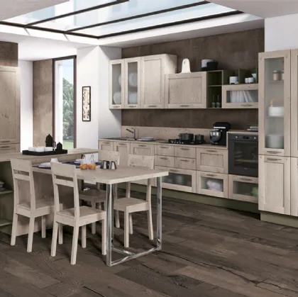 Cucina Moderna Kyra Telaio lineare di Creo