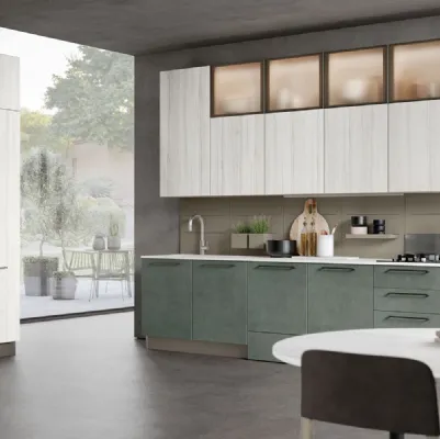 Cucina Moderna ad angolo Unica-07 di Lube