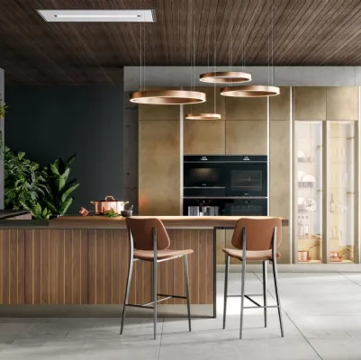 Cucina Moderna con penisola Clover Design 04 di Lube
